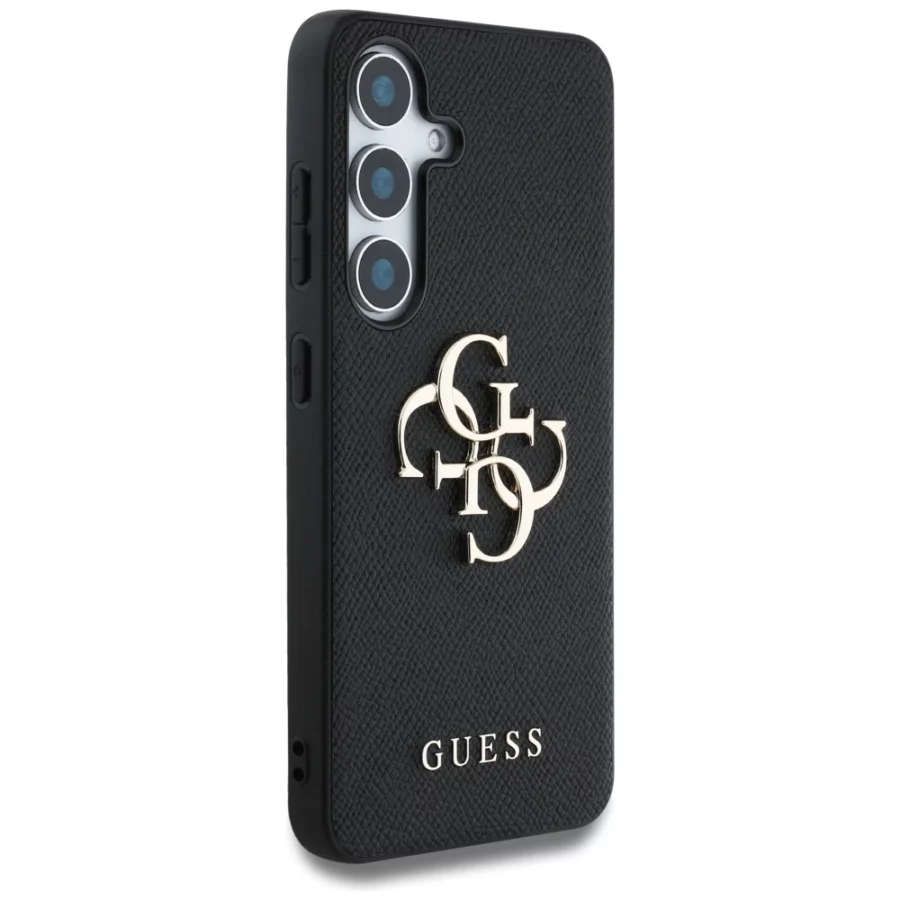 Etui Guess Grained Big 4G Logo Small Classic Logo do Samsung Galaxy S25 czarny