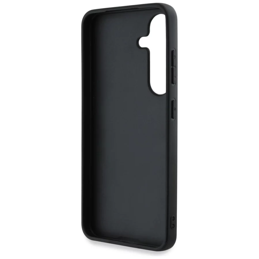 Etui Guess Grained Big 4G Logo Small Classic Logo do Samsung Galaxy S25 Plus różowy