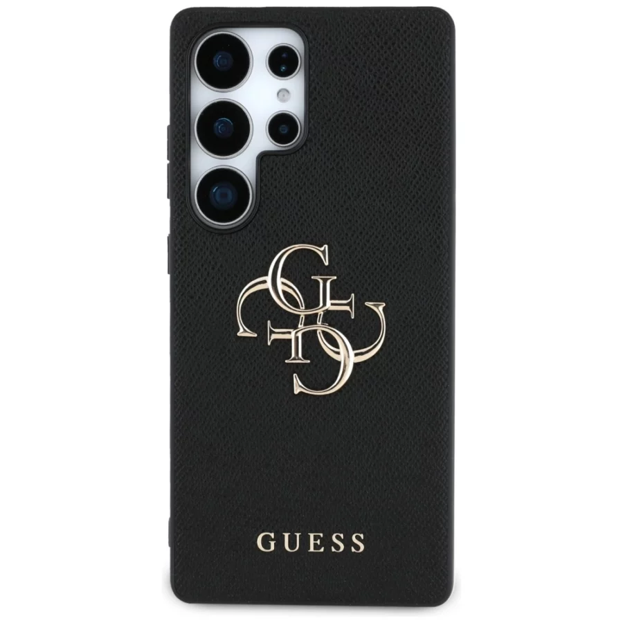Etui Guess Grained Big 4G Logo Small Classic Logo do Samsung Galaxy S25 Ultra czarny