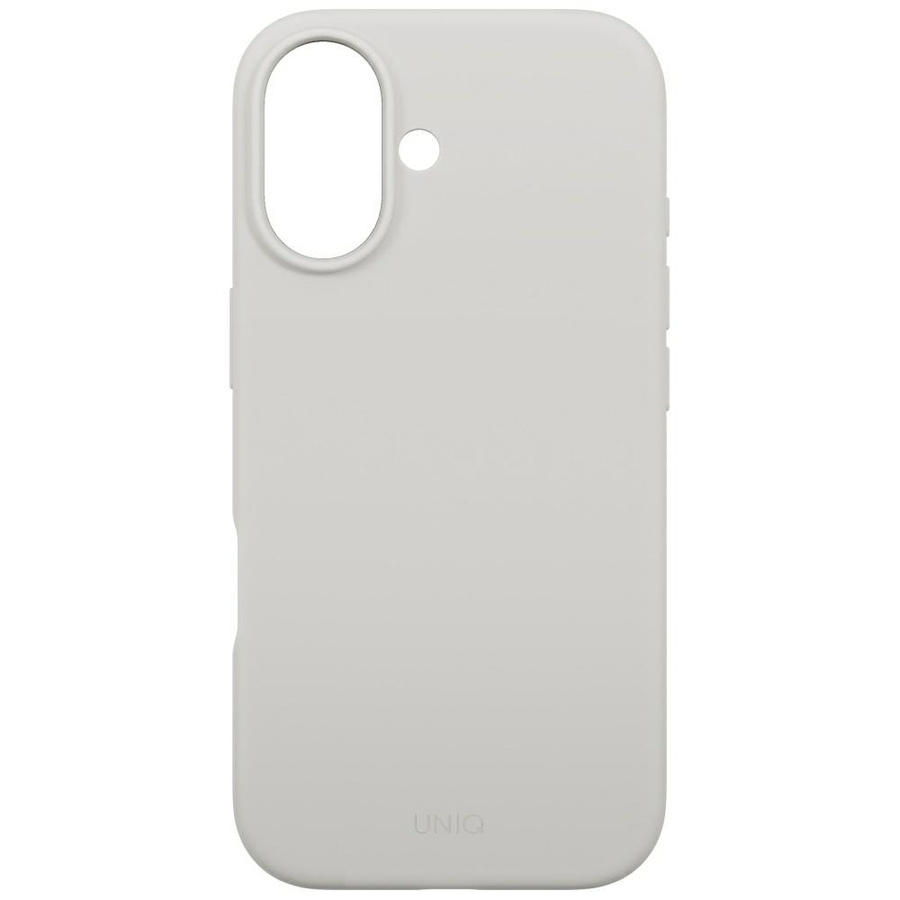 Etui UNIQ Lino do iPhone 17 Magclick     Charging jasno szary