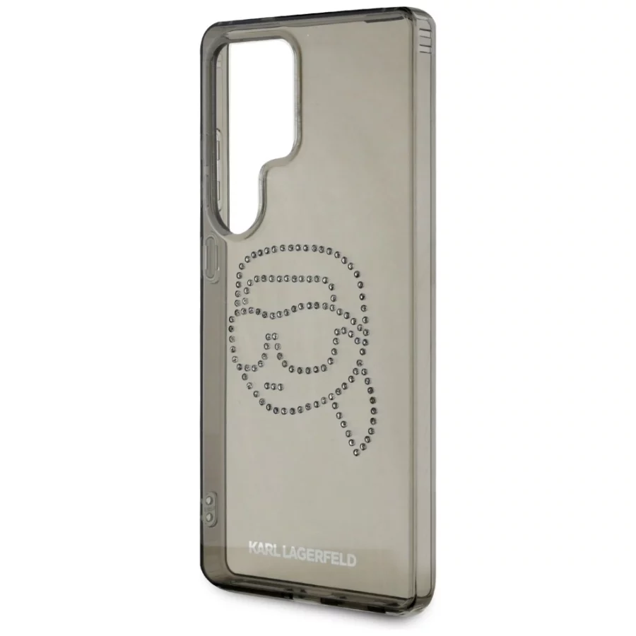 Etui Karl Lagerfeld Rhinestones Karl Head Logo Samsung Galaxy S25 Ultra czarny