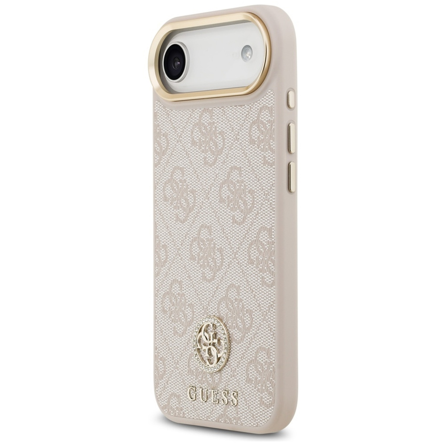 Etui Guess 4G Strass Logo MagSafe do     iPhone Air różowy