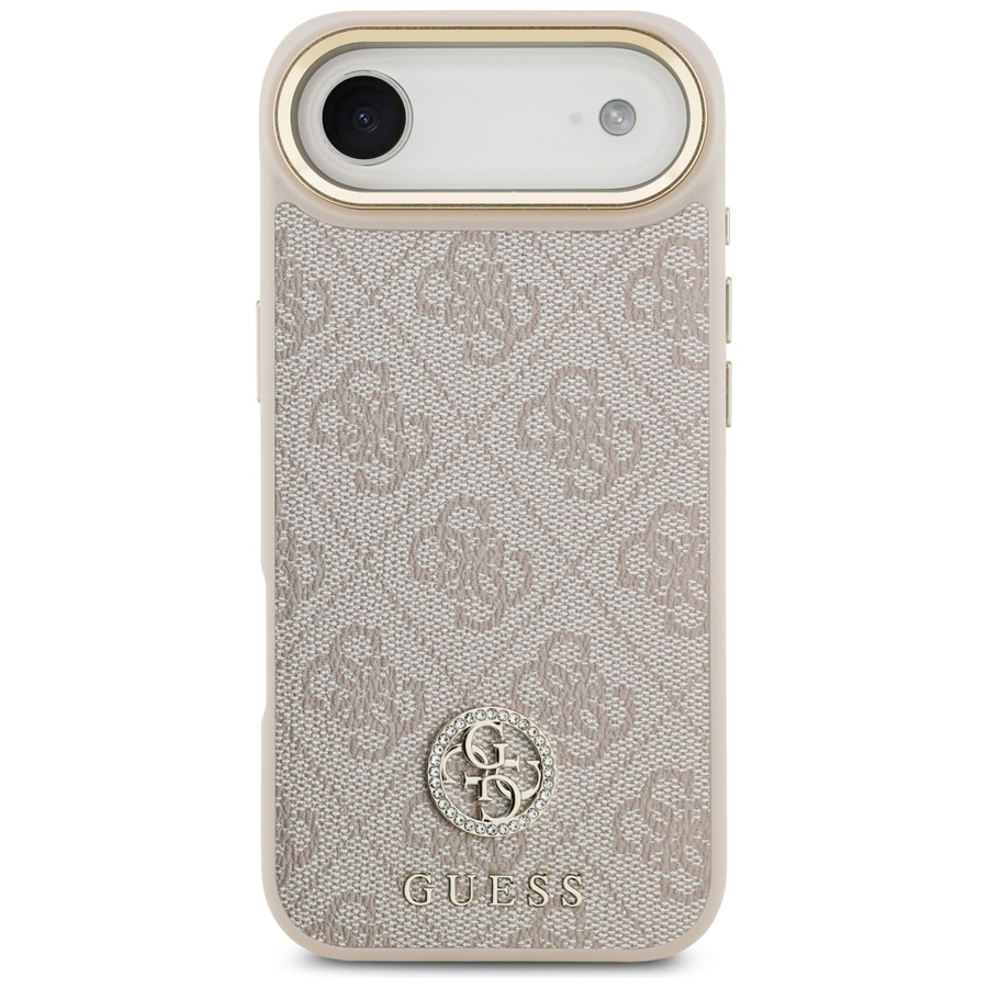 Etui Guess 4G Strass Logo MagSafe do     iPhone Air różowy