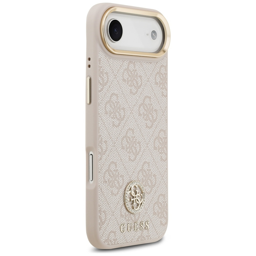 Etui Guess 4G Strass Logo MagSafe do     iPhone Air różowy