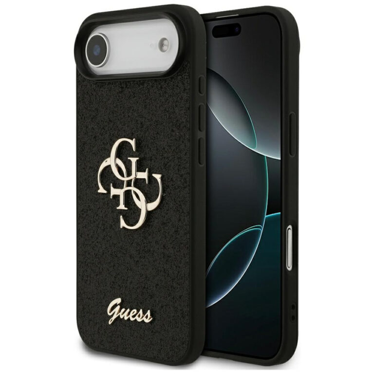 Etui Guess Fixed Glitter Big 4G do       iPhone Air czarny