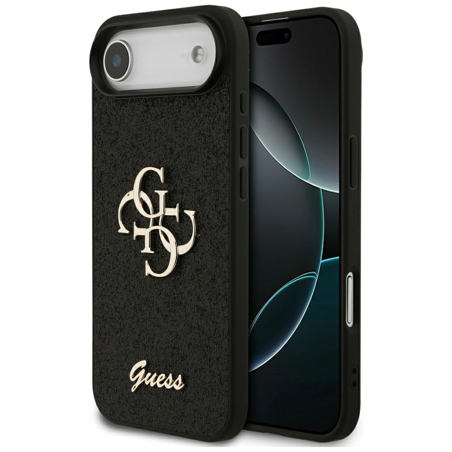 Etui Guess Fixed Glitter Big 4G do       iPhone Air czarny