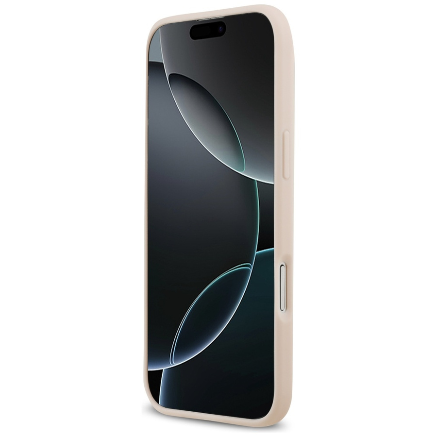 Etui Guess Grained Big 4G & Classic Logo do iPhone Air różowy