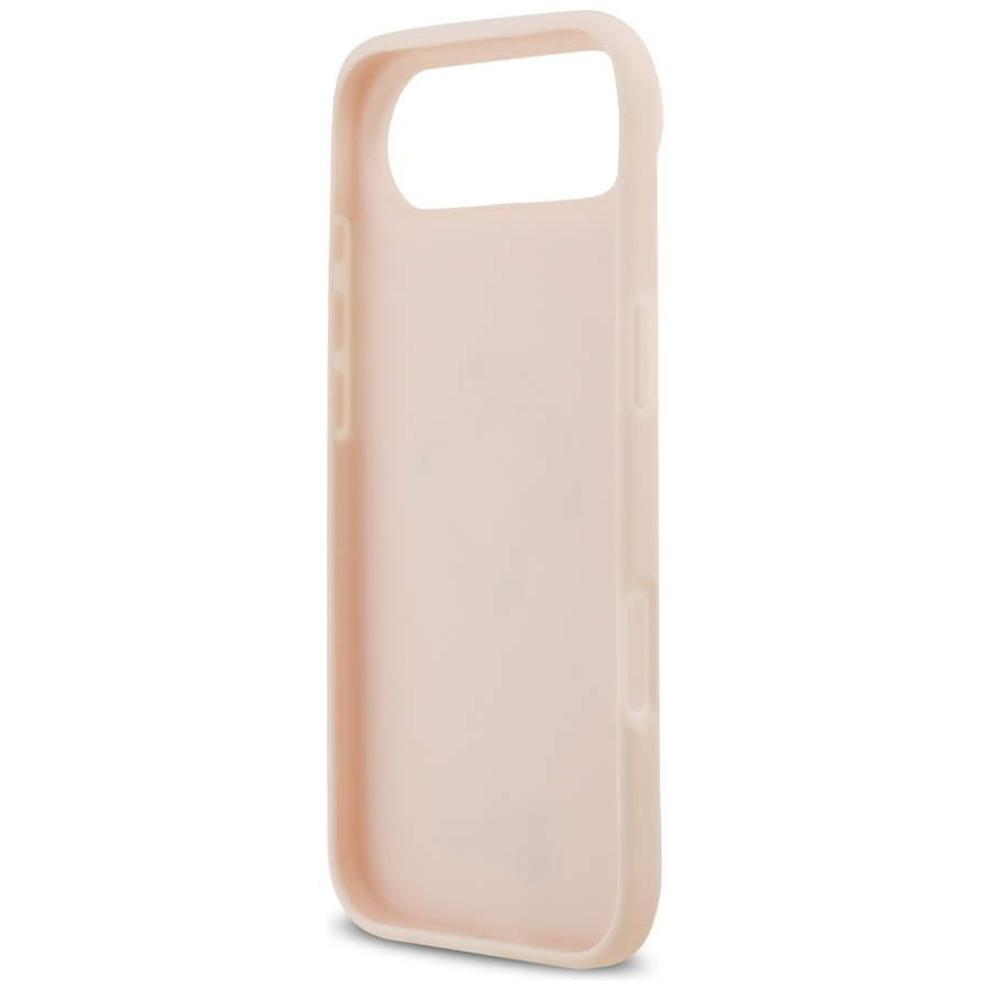 Etui Guess Grained Big 4G & Classic Logo do iPhone Air różowy