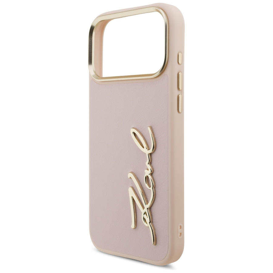 Etui Karl Lagerfeld Karl Script Logo do  iPhone 17 Pro Max różowy