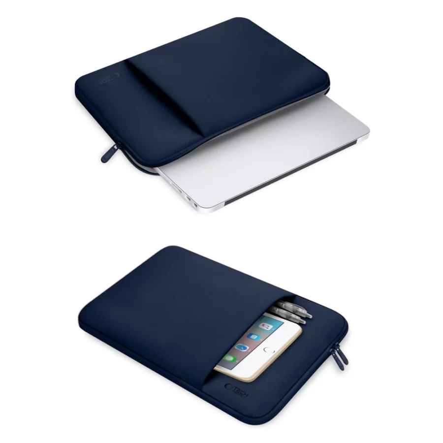 Pokrowiec Tech-Protect Neopren na laptopa 15-16" - granatowa