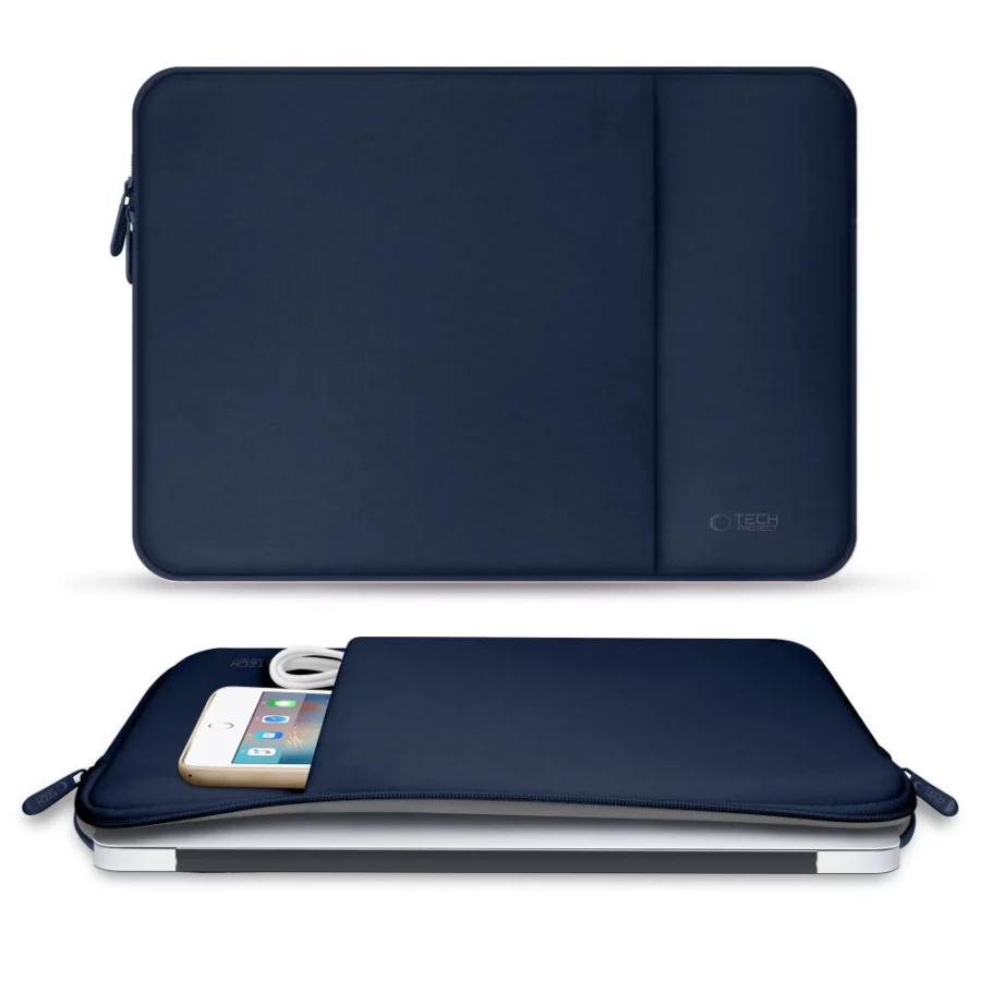 Pokrowiec Tech-Protect Neopren na laptopa 15-16" - granatowa