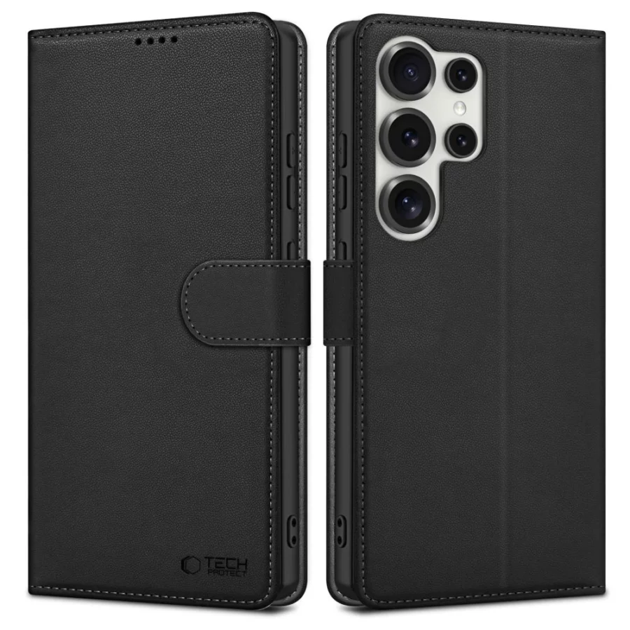 Etui Tech-Protect Wallet na Samsung Galaxy S25 Ultra - czarne