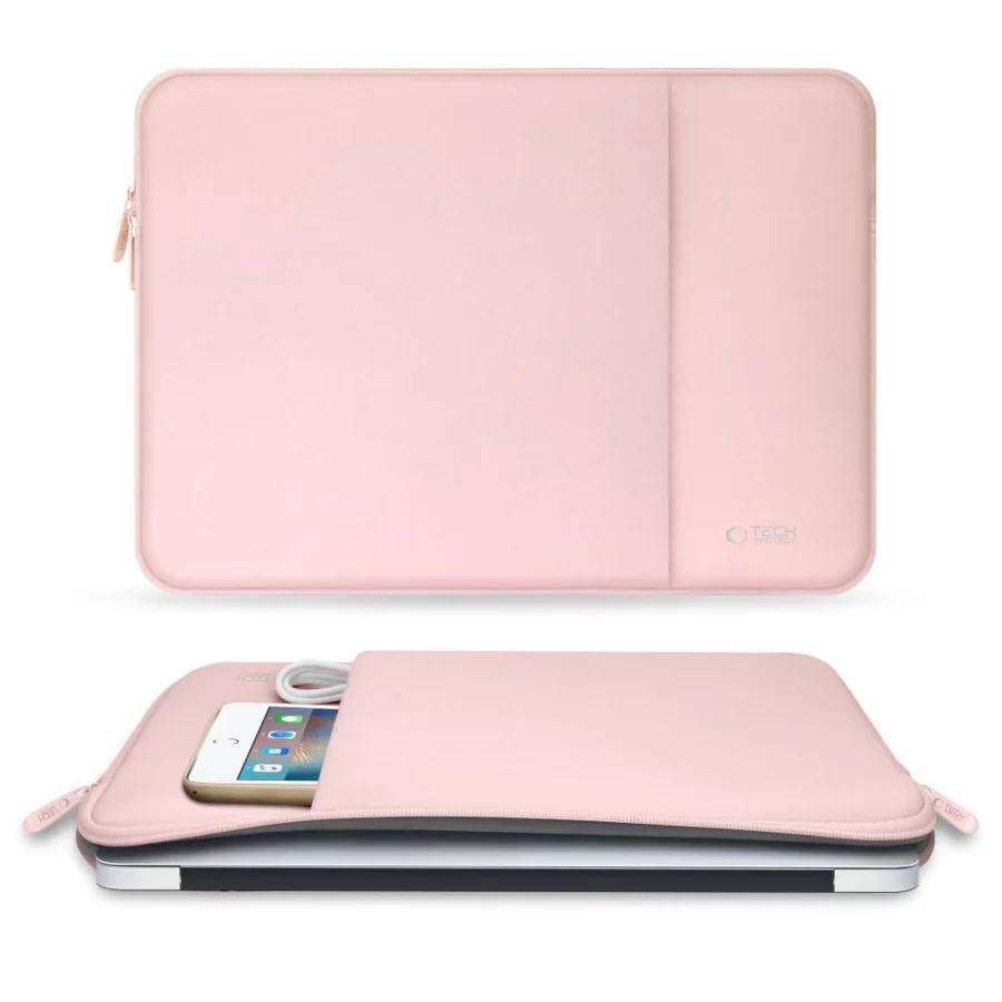 Pokrowiec Tech-Protect Neopren na laptopa 14" - różowa