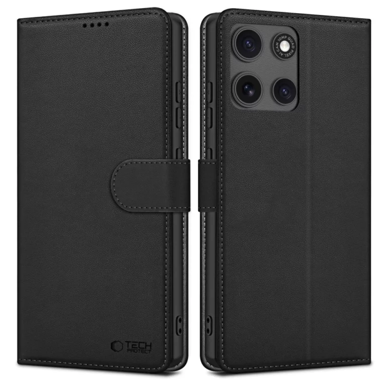 Etui Tech-Protect Wallet na Motorola Moto G15 / G15 Power - czarne