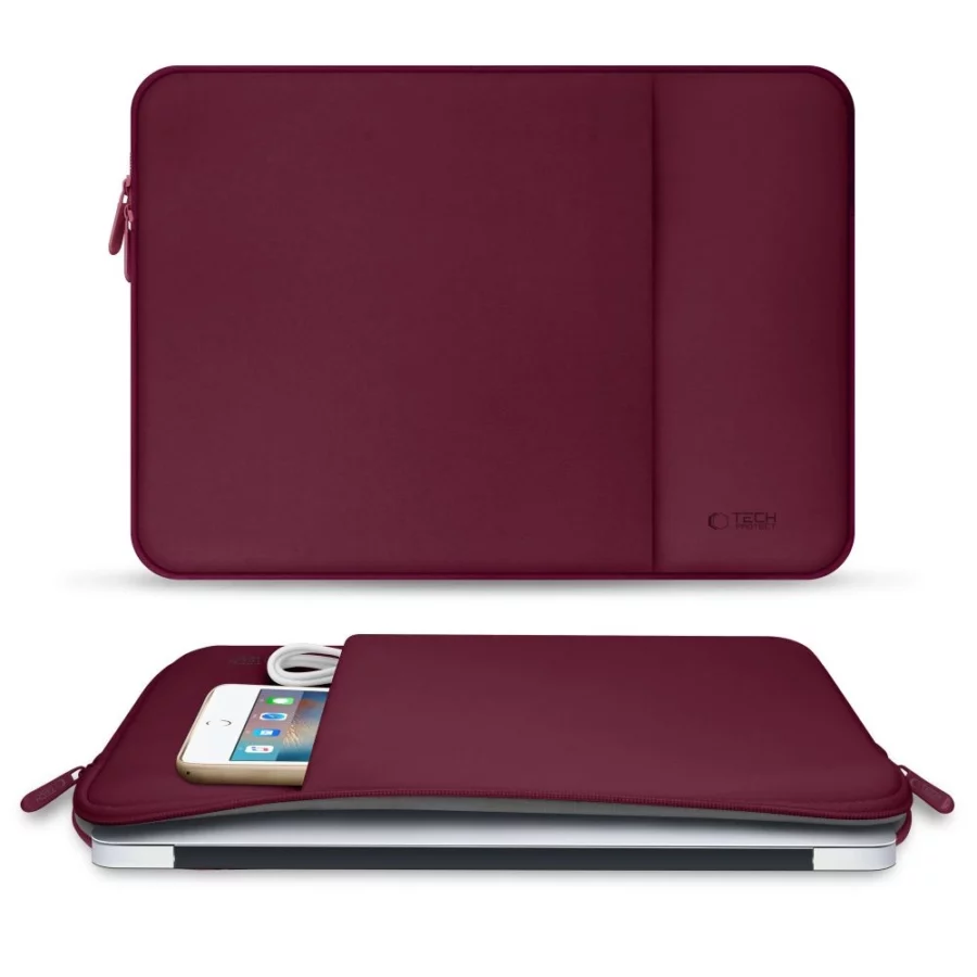 Pokrowiec Tech-Protect Neopren na laptopa 14" - bordowa