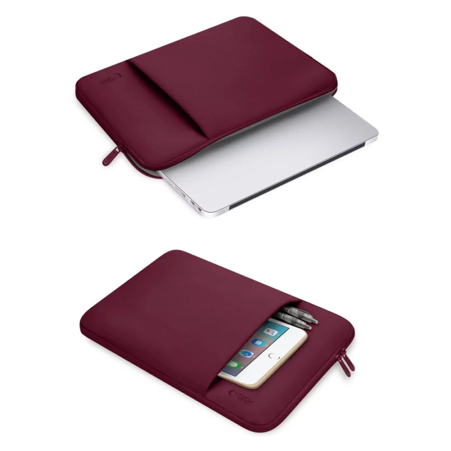 Pokrowiec Tech-Protect Neopren na laptopa 14" - bordowa