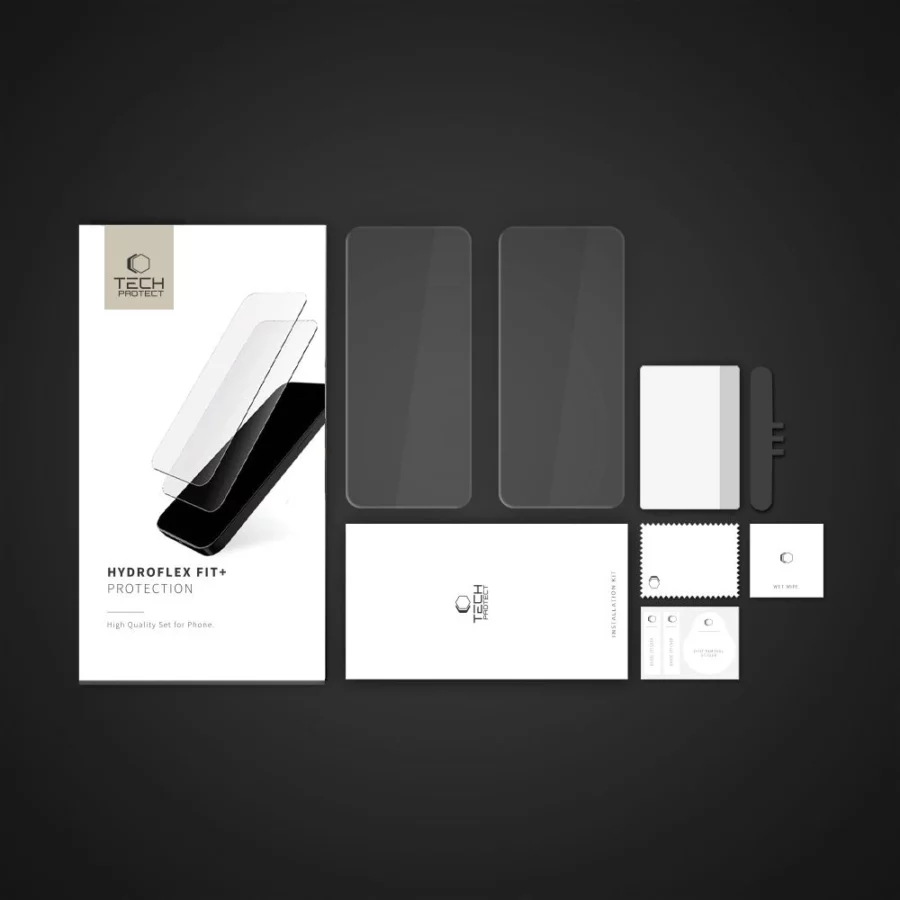 Folia hydrożelowa Tech-Protect Hydroflex Fit+2-Pack na Xiaomi Redmi Note 14 Pro 5G / 14 Pro+ 5G / Poco X7 5G - przezroczysta
