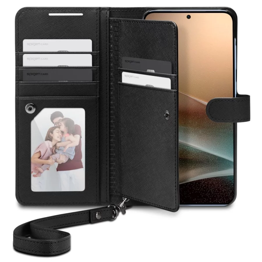Etui Spigen Wallet "S" na Samsung Galaxy S25+ - czarne