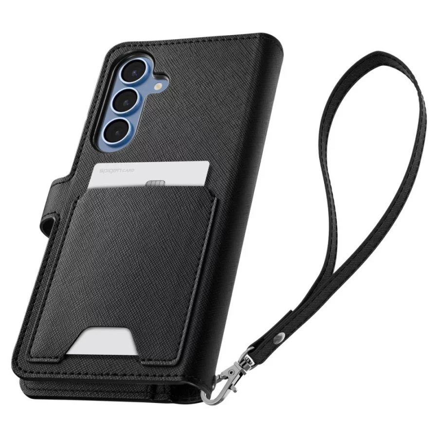 Etui Spigen Wallet "S" na Samsung Galaxy S25+ - czarne