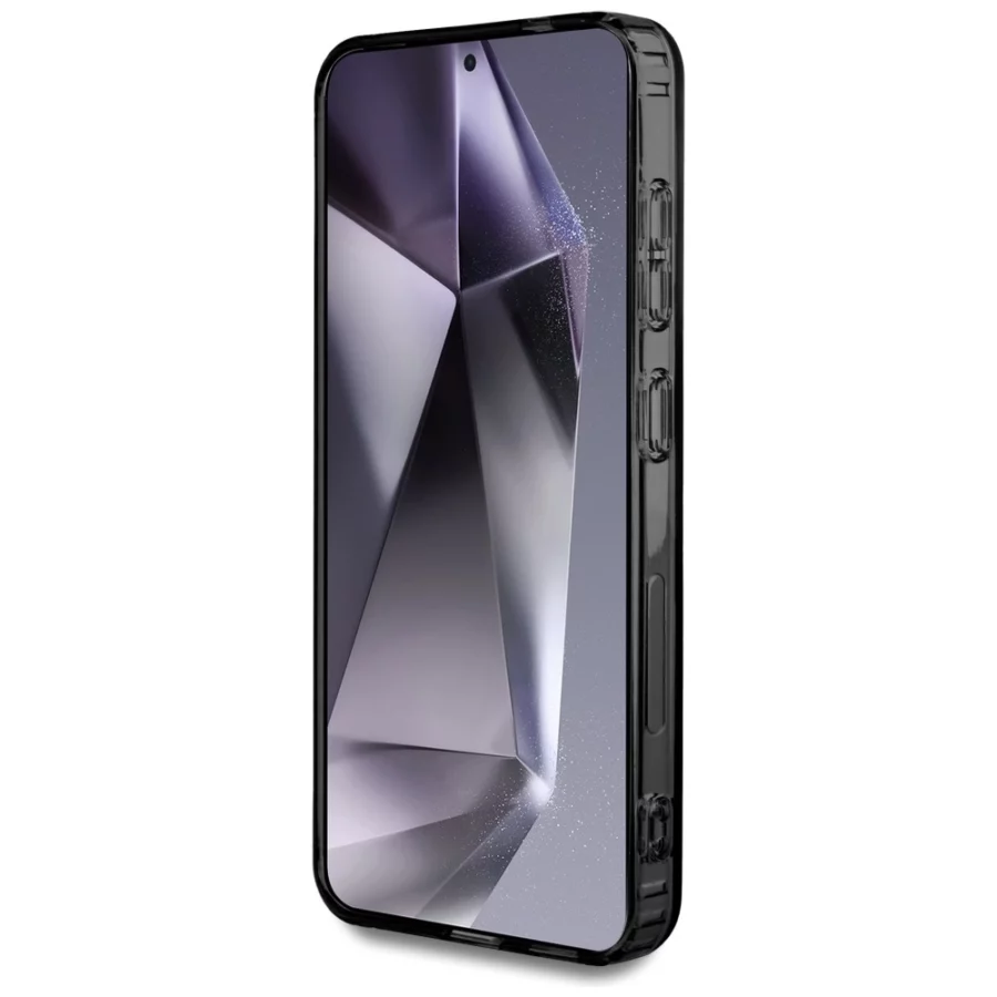Etui AMG Double Layer Rhombs MagSafe na Samsung Galaxy S25 - czarno-czerwone