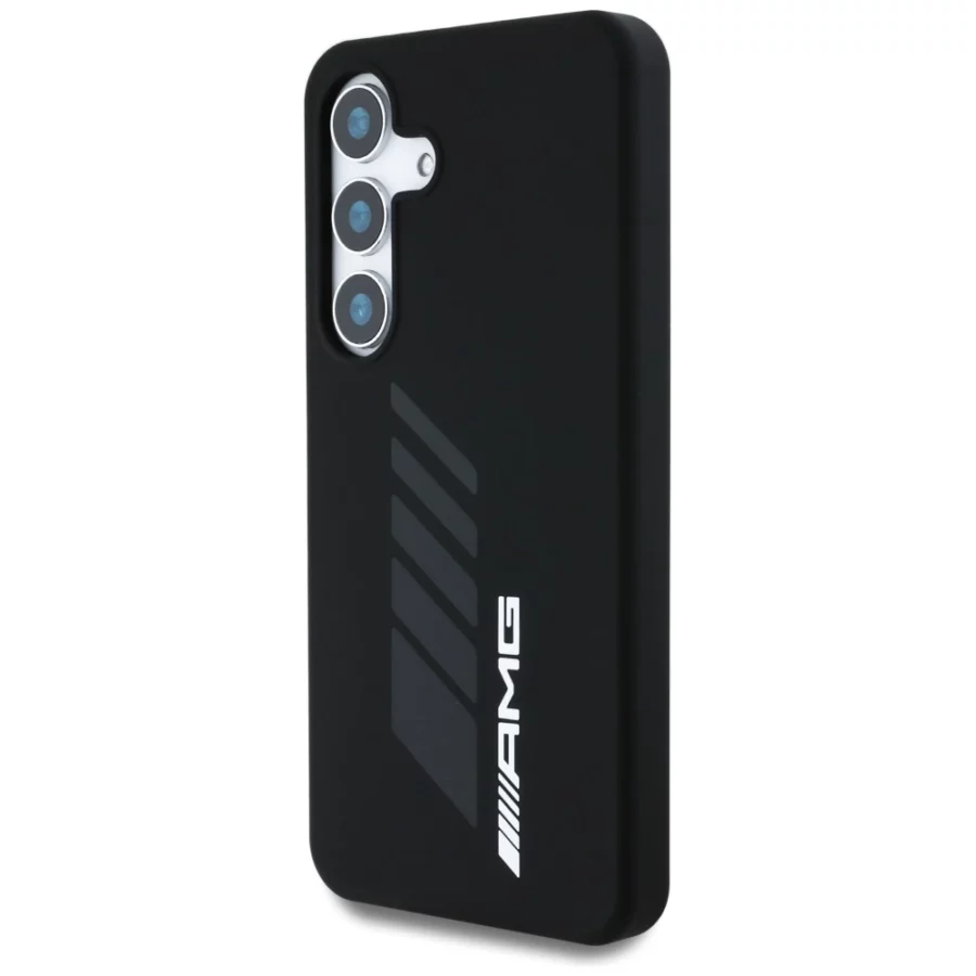 Etui AMG Oversize Rhombs MagSafe na Samsung Galaxy S25 - czarne