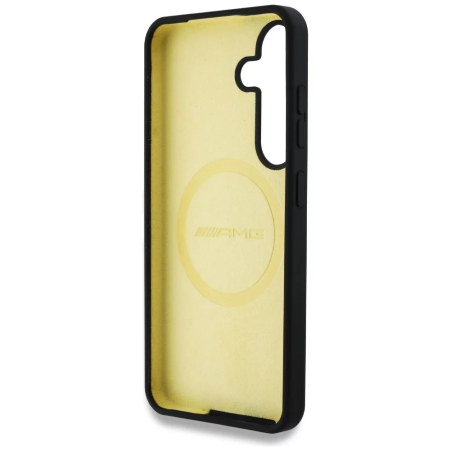 Etui AMG Oversize Rhombs MagSafe na Samsung Galaxy S25 - czarne