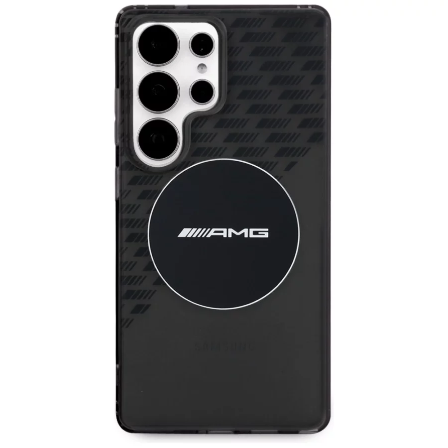 Etui AMG Transparent Rhombs MagSafe na Samsung Galaxy S25 Ultra  - czarne