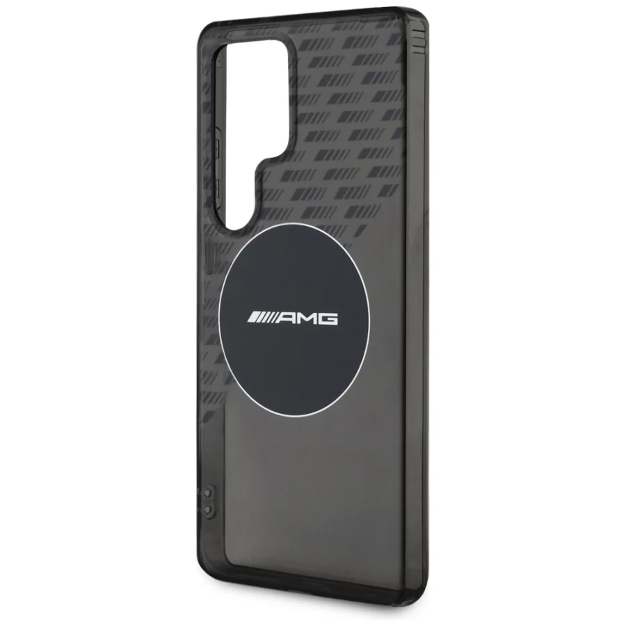 Etui AMG Transparent Rhombs MagSafe na Samsung Galaxy S25 Ultra  - czarne
