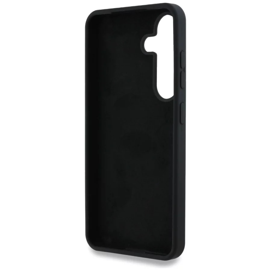 Etui Guess Silicone Big 4G Logo Bottom Script na Samsung Galaxy S25 - czarne
