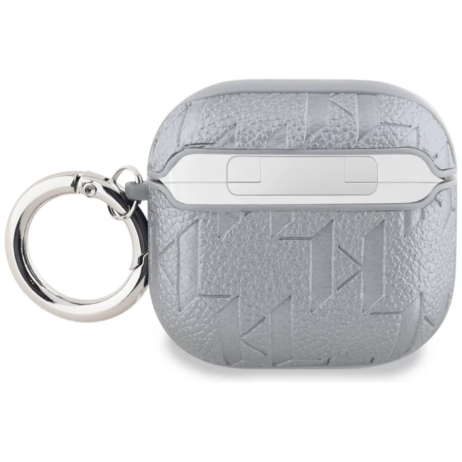 Etui Karl Lagerfeld Monogram Karl Head na AirPods 4 - srebrne