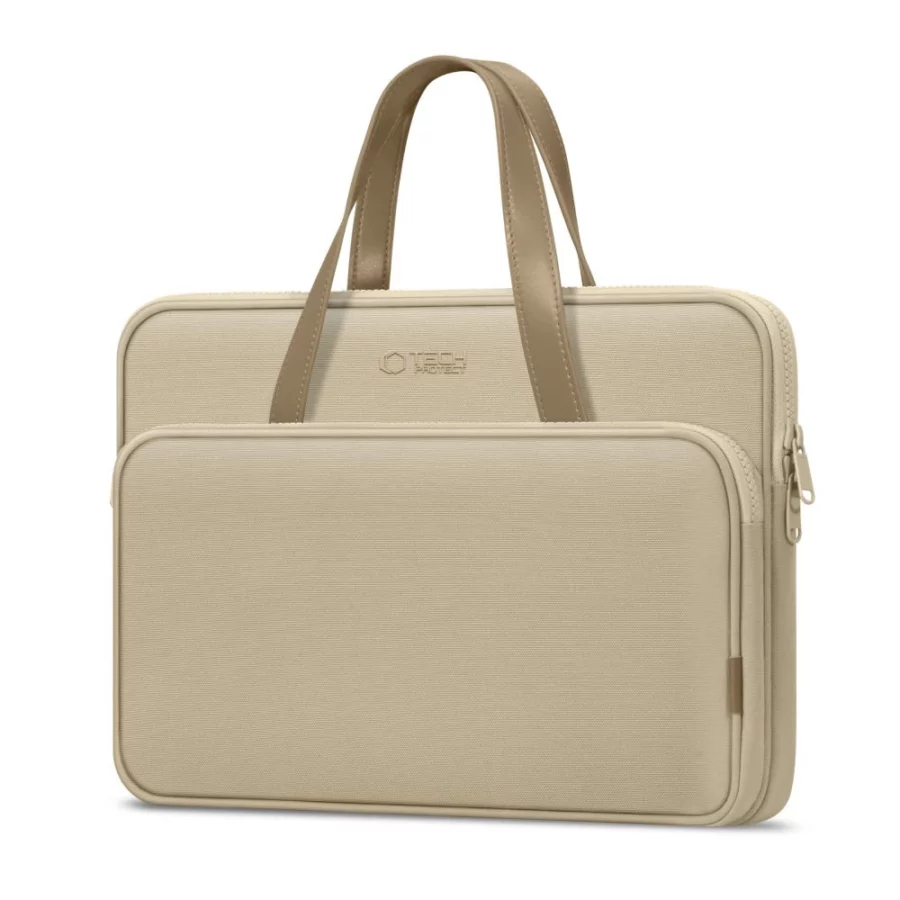 Torba Tech-Protect Carrying Bag na laptopa 13-14" - beżowa