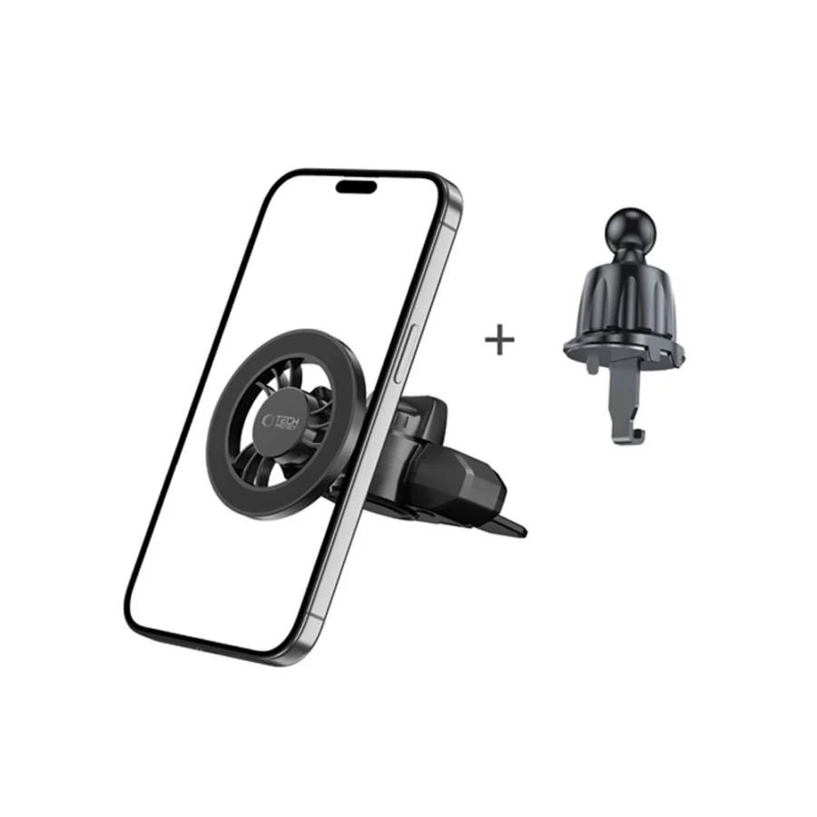 Uchwyt samochodowy Tech-Protect N56 Magnetic MafSafe montaż do slotu CD - czarne
