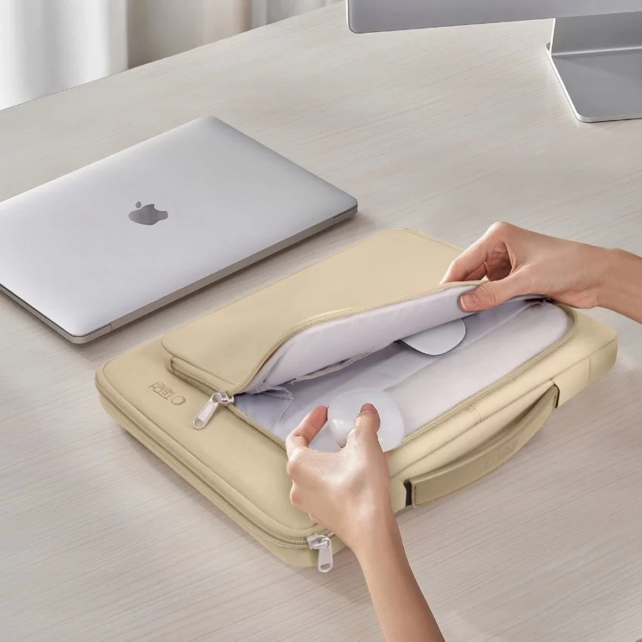 Torba Tech-Protect Basic Bag na laptopa 13-14" - beżowa