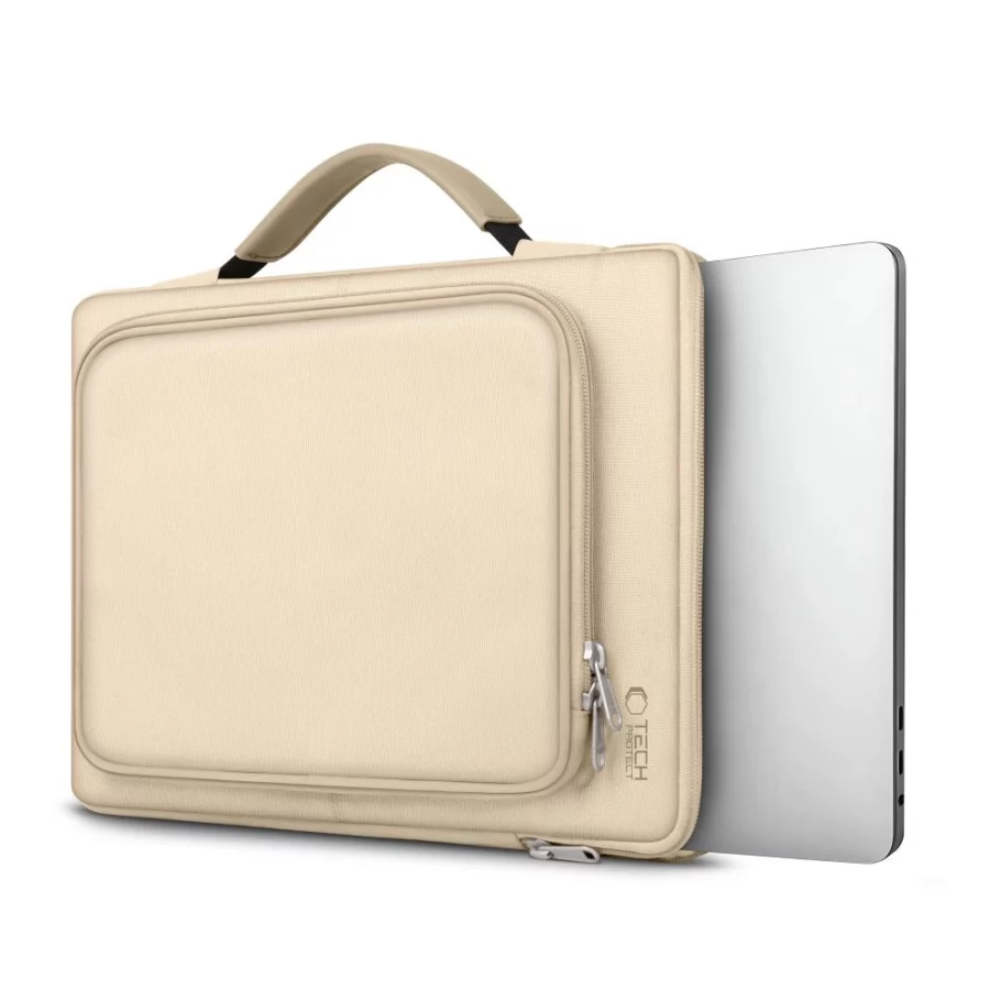 Torba Tech-Protect Basic Bag na laptopa 15-16" - beżowa