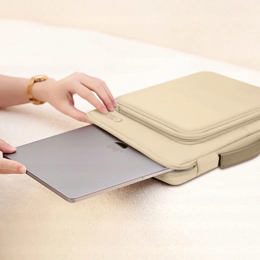 Torba Tech-Protect Basic Bag na laptopa 15-16" - beżowa