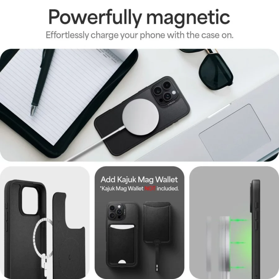 Etui Spigen Cyrill Classic Charm Magsafe na iPhone 16 Pro Max - czarne