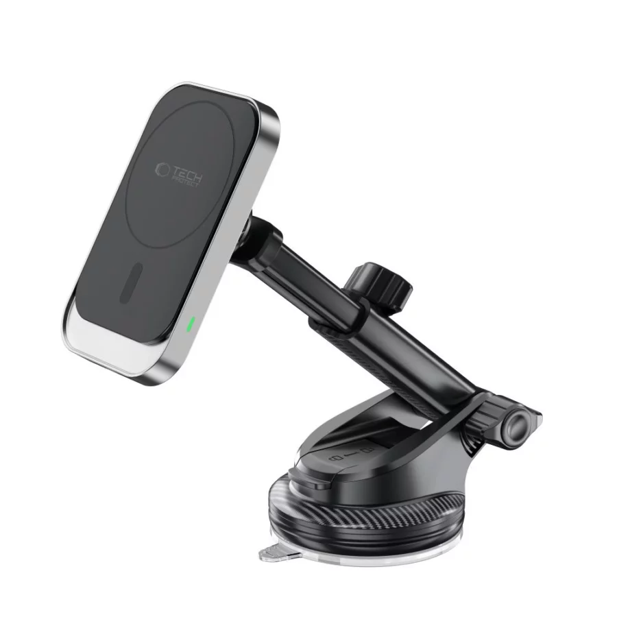 Uchwyt samochodowy Tech-Protect MM15W-V9 z MagSafe na deskę rozdzielczą i kratkę wentylacyjną 15W - czarny