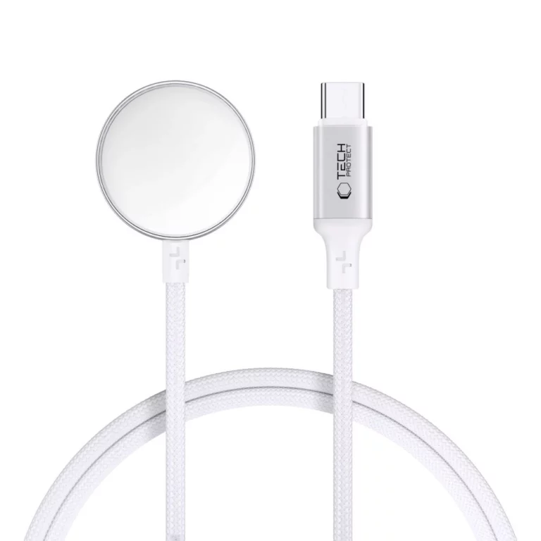 Ładowarka indukcyjna Tech-Protect UltraBoost USB-C do Apple Watch 1m - biała