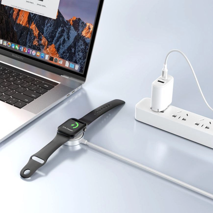 Ładowarka indukcyjna Tech-Protect UltraBoost USB-A do Apple Watch 1m - biała