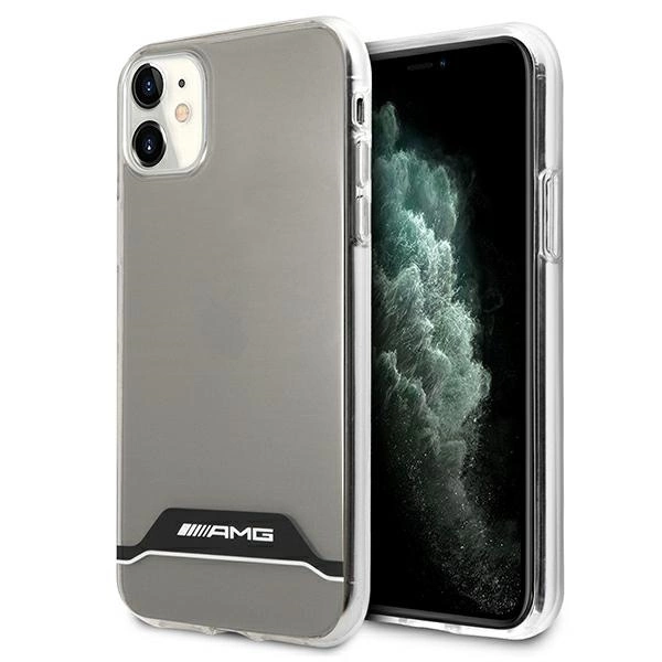 Etui AMG Electroplate Black&White na iPhone 11 / XR 6,1" - przezroczyste
