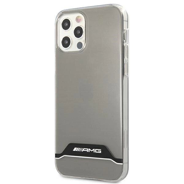 Etui AMG Electroplate Black&White na iPhone 12 / 12 Pro - przezroczyste