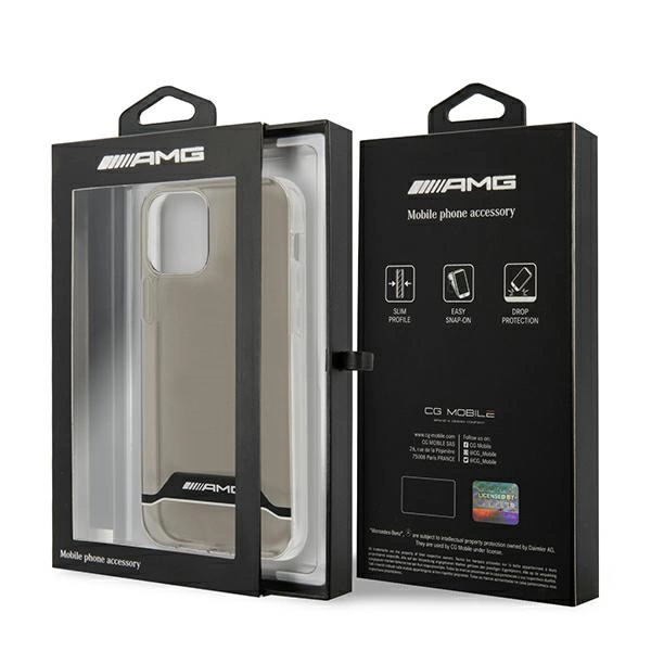 Etui AMG Electroplate Black&White na iPhone 12 / 12 Pro - przezroczyste