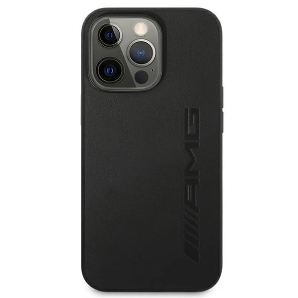 Etui AMG Leather Hot Stamped na iPhone 13 Pro / 13 6,1" - czarne
