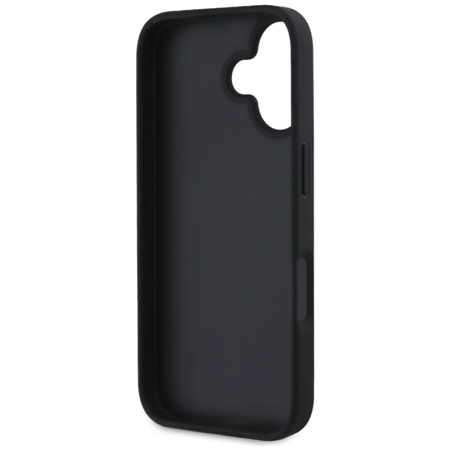 Etui Guess Grained Big 4G Logo Small Classic Logo na iPhone 16 - czarne