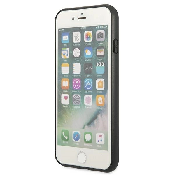 Etui Guess 4G Metal Gold Logo na iPhone SE 2022 / 2020 / 7 / 8 - brązowe