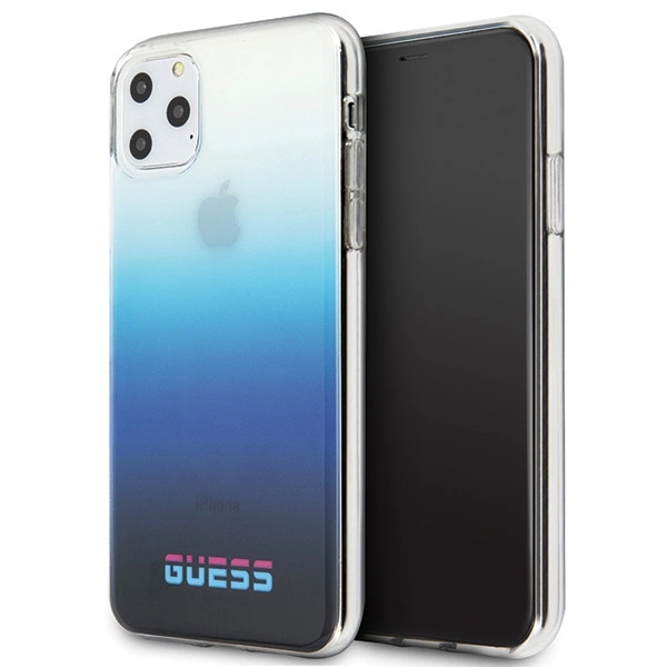 Etui Guess California na iPhone 11 Pro - niebieskie