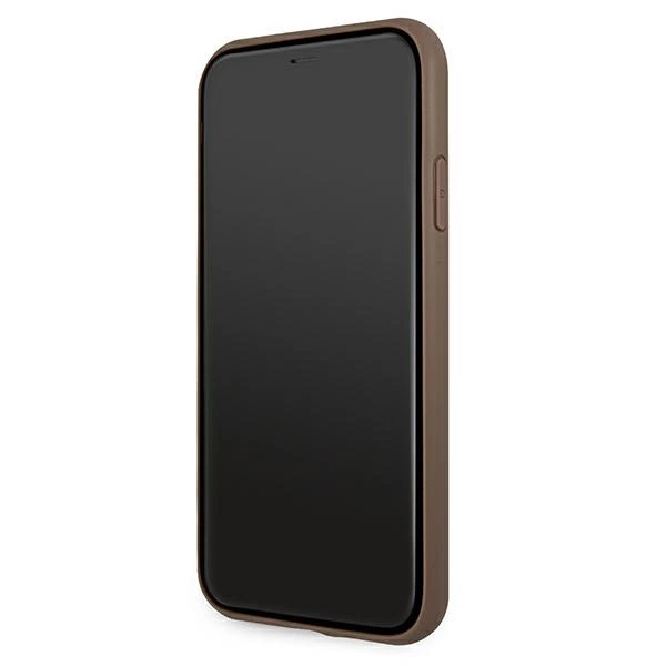Etui Guess 4G Stripe na iPhone 11 / Xr 6,1" - brązowe