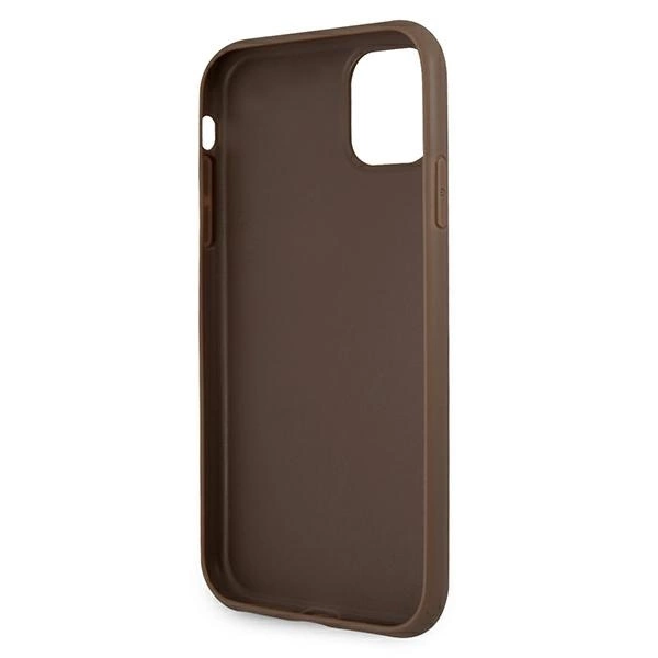 Etui Guess 4G Stripe na iPhone 11 / Xr 6,1" - brązowe