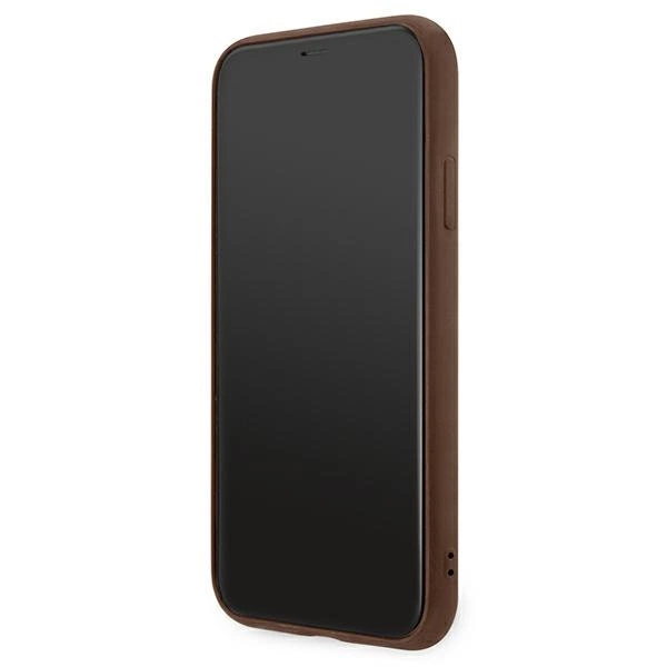 Etui Guess 4G Metal Gold Logo na iPhone 11 / Xr 6,1" - brązowe