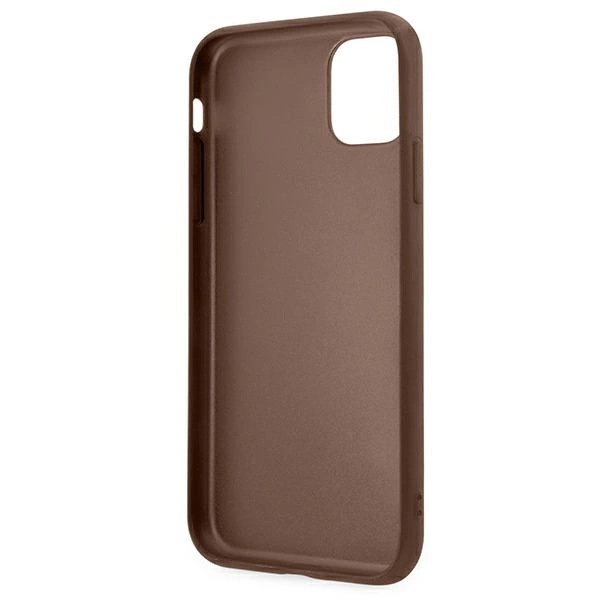 Etui Guess 4G Metal Gold Logo na iPhone 11 / Xr 6,1" - brązowe
